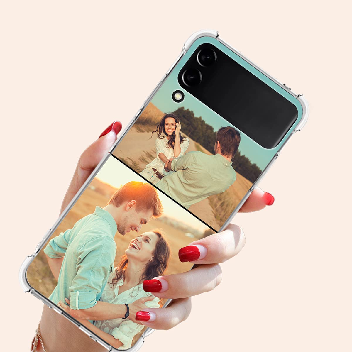 Samsung Galaxy Z Flip 3 Case - Anti-Scratch TPU Protective Cover with Bumper | Customizable Transparent Phone Case | Perfect for Everyday Use, Travel & Photo Protection