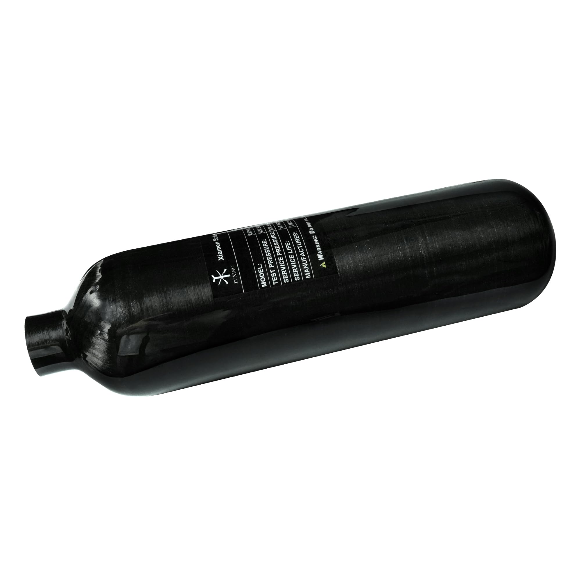 TUXING 1.1L 4500Psi Carbon Fiber PCP Air Tank - 67Cu HPA Scuba Diving Bottle for Air Rifles (M18x1.5 Thread) | Perfect for Paintball, Diving & Outdoor Shooting Sports
