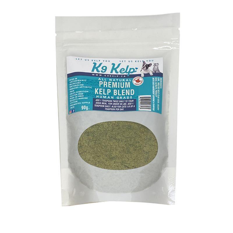 Premium K9 Kelp Blend for Dogs - 90g Organic Seaweed Supplement for Joint Health & Coat Shine - Supports Digestion & Immune System - Ideal for Active & Senior Dogs