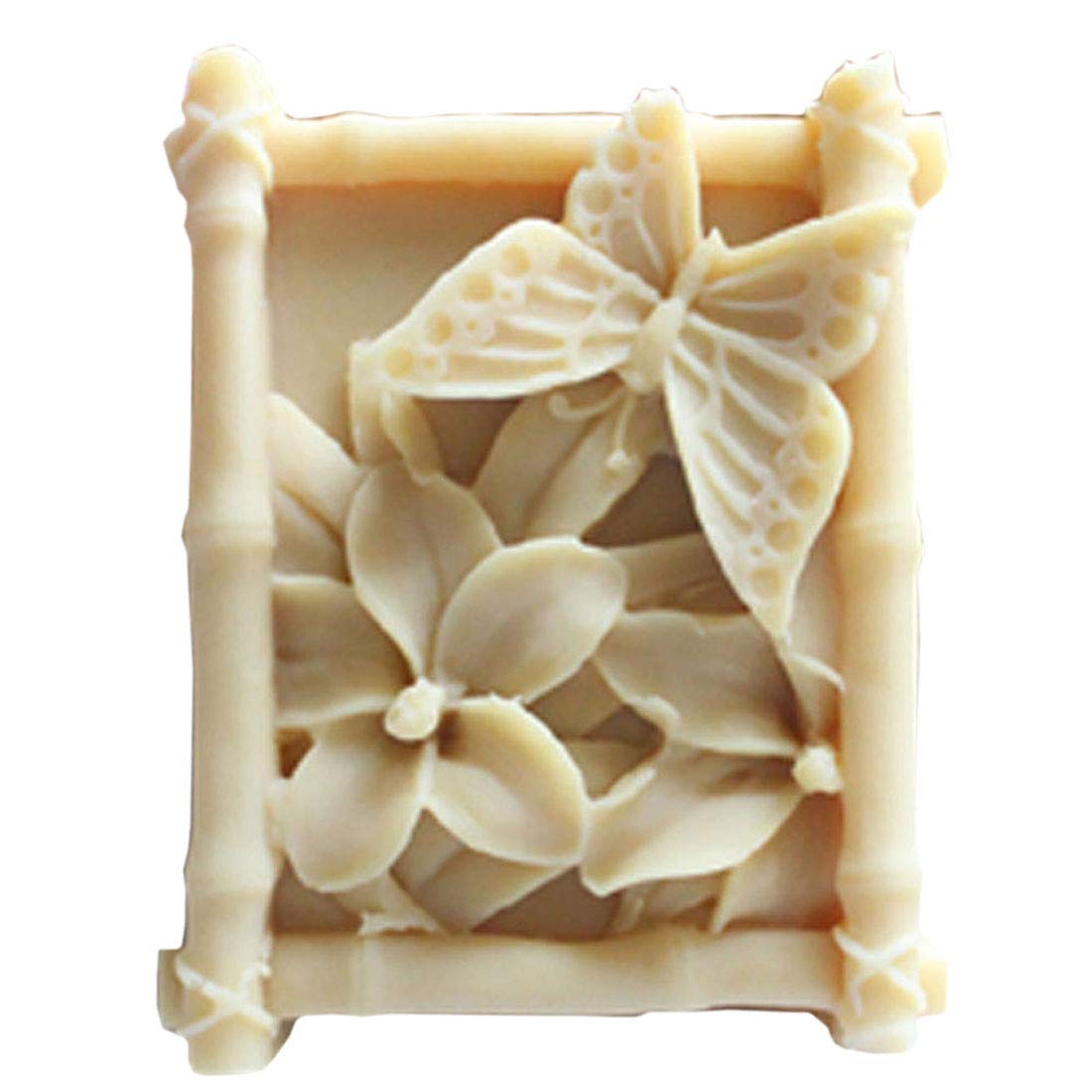 Butterfly Flower Silicone Soap Molds - 6 Pack Reusable DIY Soap Making Kit for Handmade Soaps, Candles, Plaster & Resin Crafts - Perfect for Home Decor, Wedding Favors & Gift Making (11119)