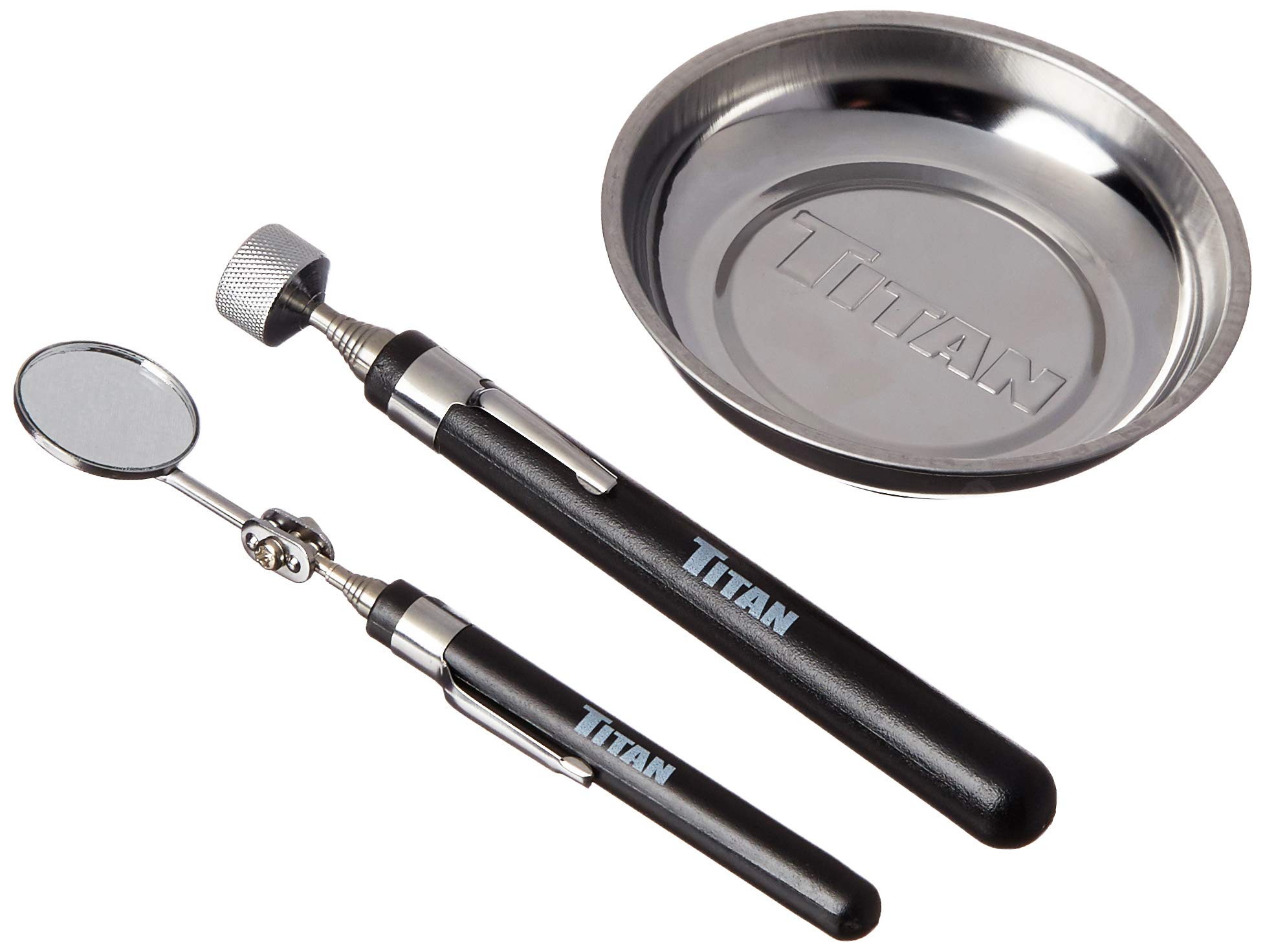 Titan 11065 3-Piece Heavy Duty Utility Tool Set - Pliers, Wire Cutters & Wrench for Home Repair, DIY Projects & Automotive Maintenance