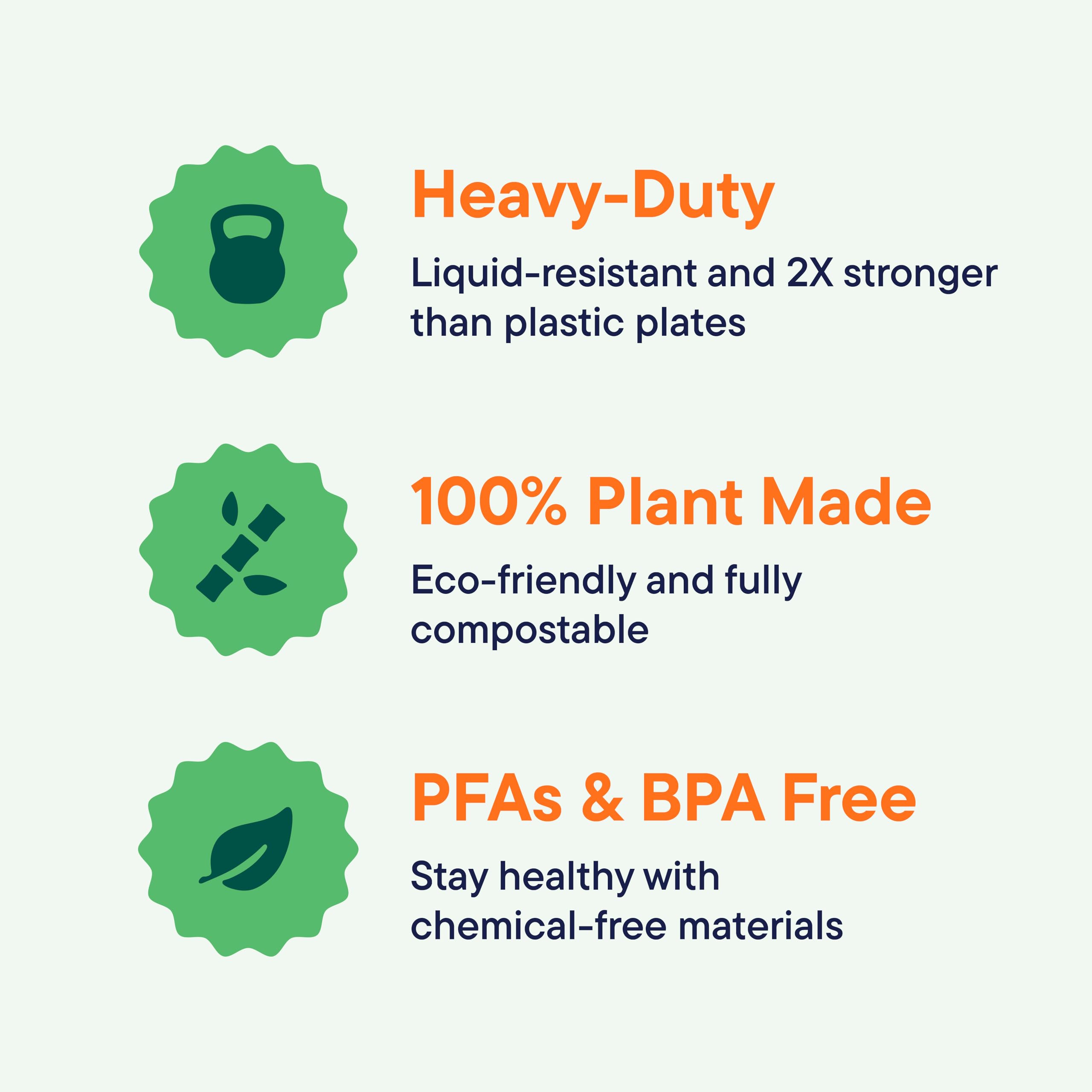 Eco-Friendly 10 Inch Compostable Paper Plates [500 Count] - Heavy-Duty Biodegradable Dinner Plates with Compartments | Made from Sustainable Sugarcane Bagasse | Perfect for Parties, Picnics & Catering Events | Natural Brown Disposable Plates [Case of 4/125 Pack]