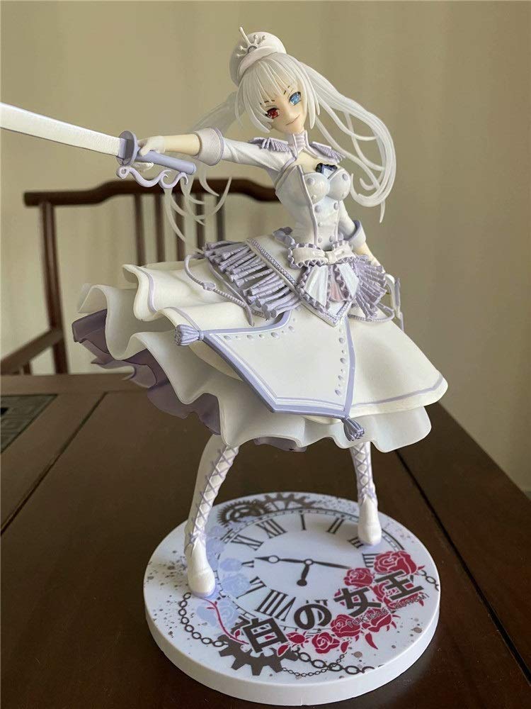 Date A Live: Tokisaki Kurumi Anime PVC Action Figure - 27cm White Dress Handmade Collectible Model, Desktop Decoration for Anime Fans & Collectors | Perfect for Display, Gift Giving & Anime Room Decor