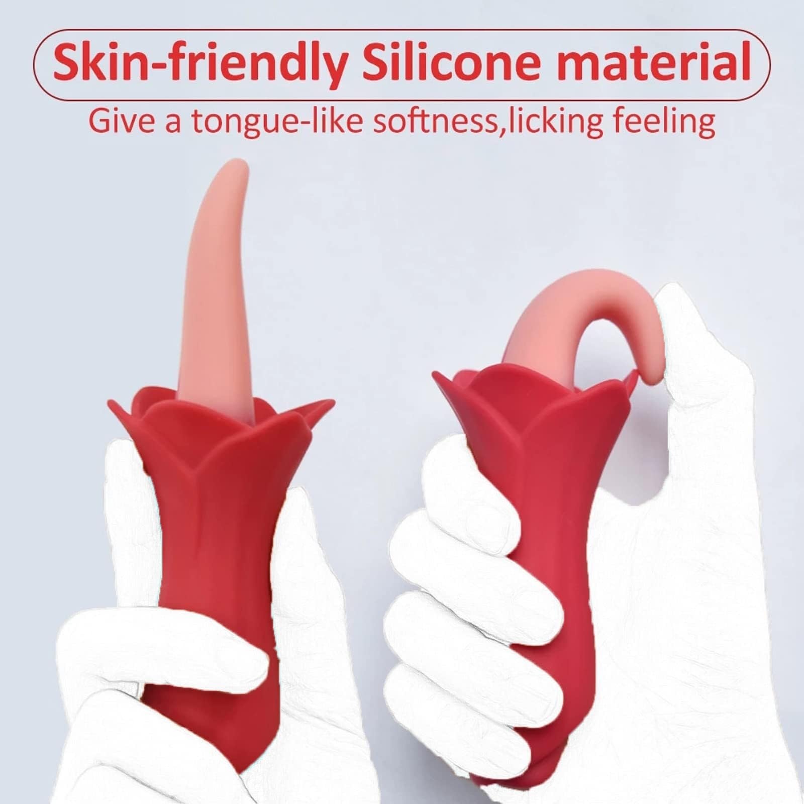 Waterproof Rechargeable Tongue Licking Vibrator for Women - 10 Vibration Modes, Clitoral & Nipple Stimulator, App & Remote Control G-Spot Massager - Perfect for Solo Play & Couples Intimacy