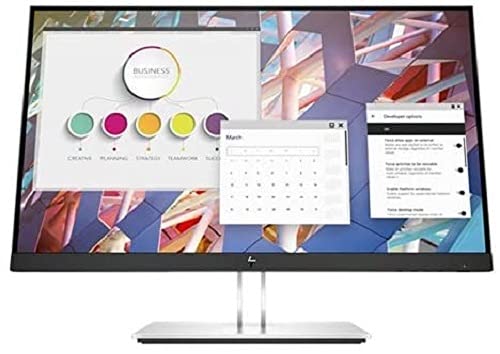 HP E24 G4 24-inch Full HD 1080p Monitor - IPS Panel, VESA Mountable, Ultra-Thin Bezel for Home Office, Gaming & Productivity