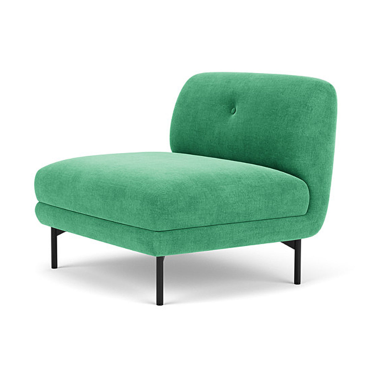 Alfred Fabric Modular Sectional Sofa (Armless) - Modern Living Room Furniture for Small Spaces & Apartments
