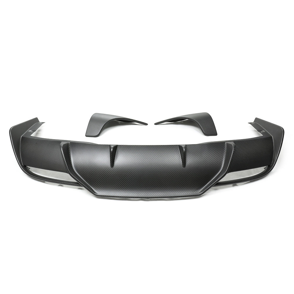 Premium Real Carbon Fiber Rear Diffuser for Tesla Model 3 2024+ - OEM Fit Aerodynamic Upgrade Kit (Standard & Long Range Models) | Enhance Performance & Style for Street Racing & Car Shows