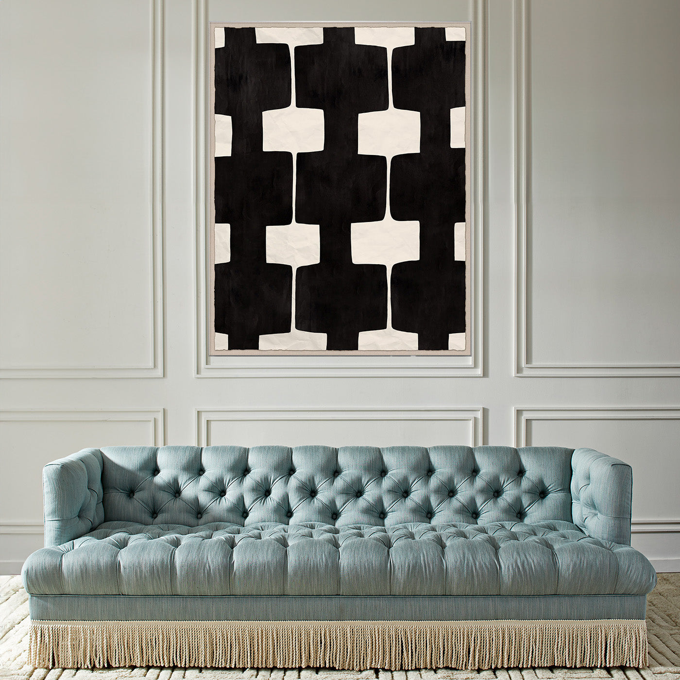 Paule Marrot Black and White Abstract Art Print - Modern Wall Decor for Living Room, Bedroom & Office