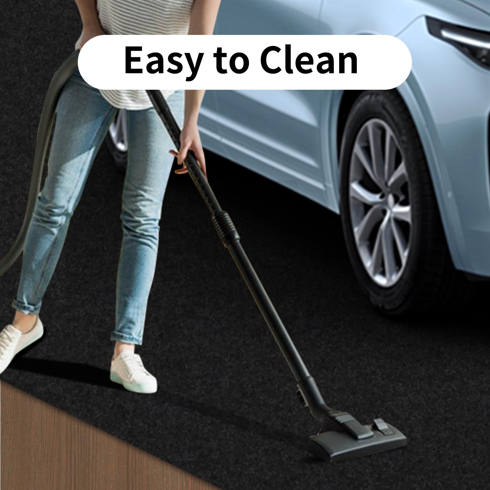 AAIN Heavy Duty Garage Floor Mat 17' x 7'4
