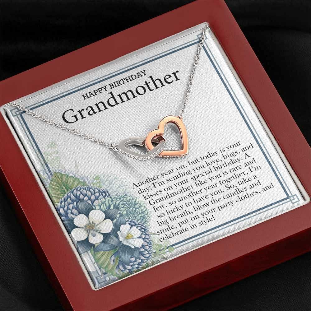 Personalized Message Card Necklace - Handmade Custom Jewelry for Grandmother | Birthday Gift, Christmas Present, Mother's Day | Perfect for Parties, Celebrations & Special Occasions