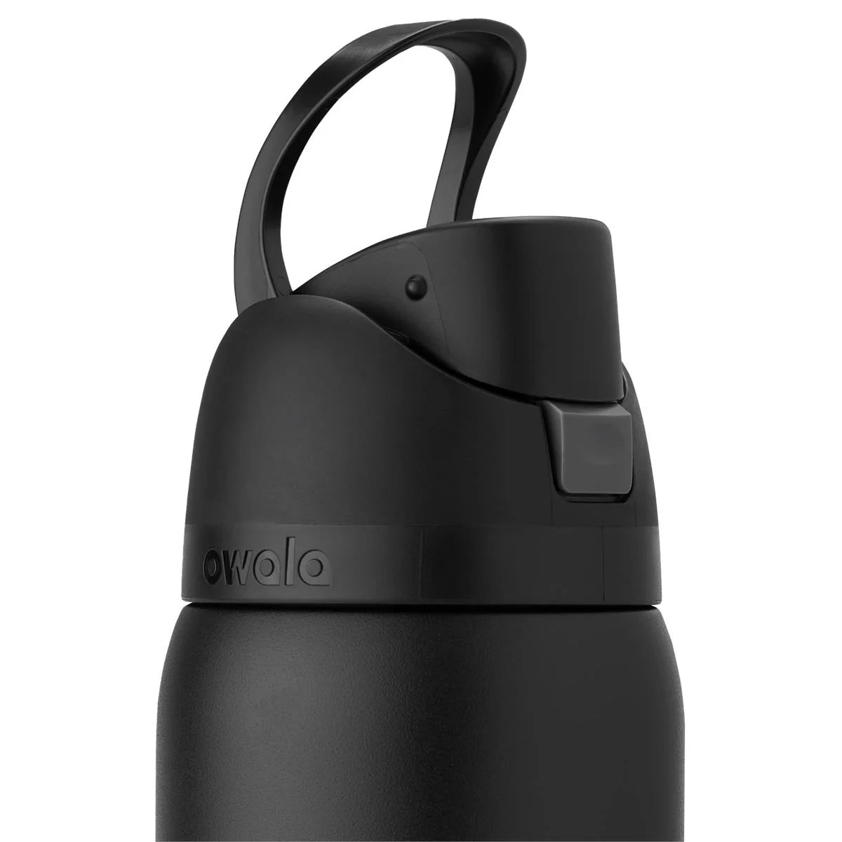 Owala FreeSip Stainless Steel Water Bottle 24oz (710ml) - Insulated, Leak-Proof, Very Very Dark Black - Perfect for Gym, Hiking & Everyday Hydration