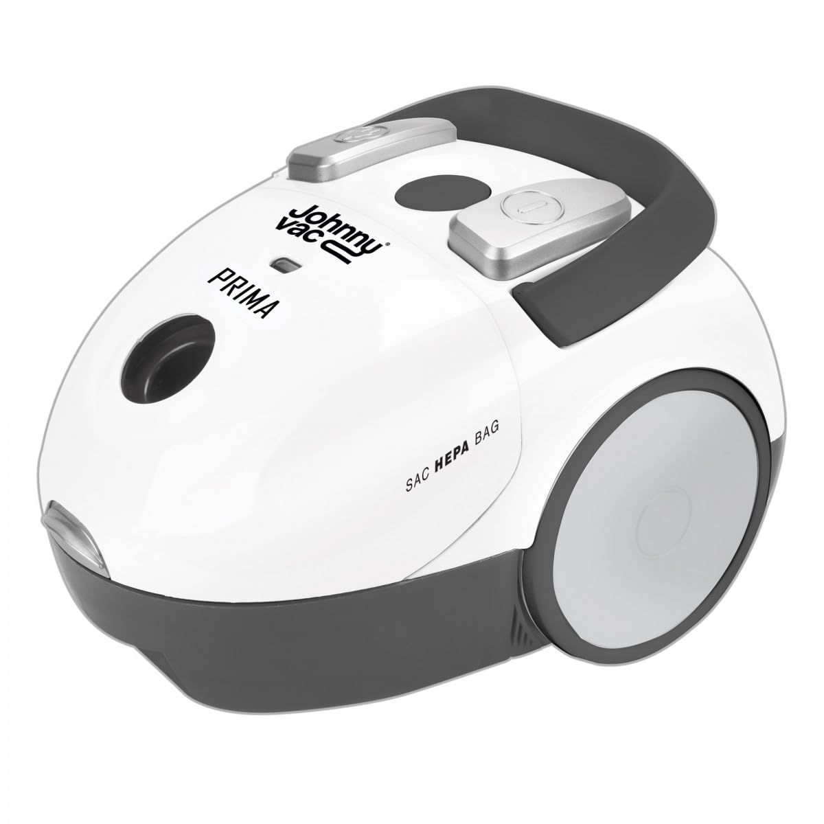 Johnny Vac Prima Canister Vacuum Cleaner - Powerful Lightweight for Hardwood Floors & Carpets | Perfect for Home, Office & Pet Hair Cleaning