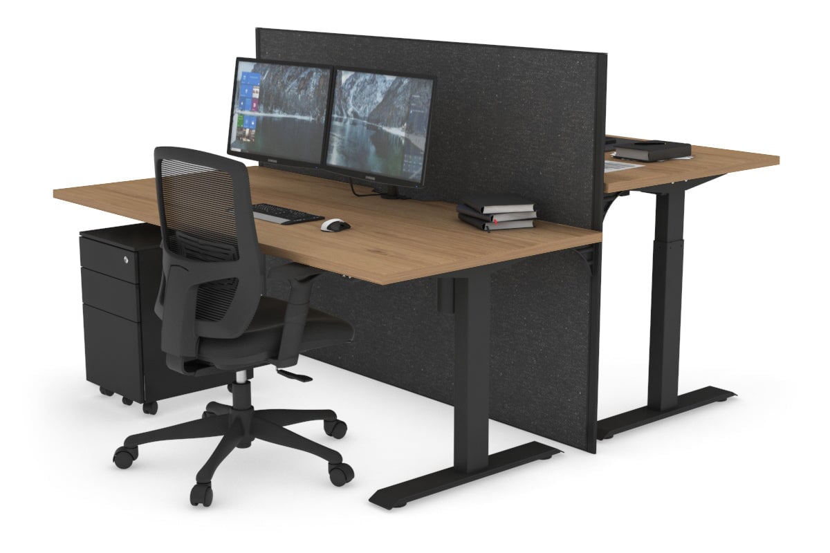 Height Adjustable 2-Person Workbench with Cable Management | 47