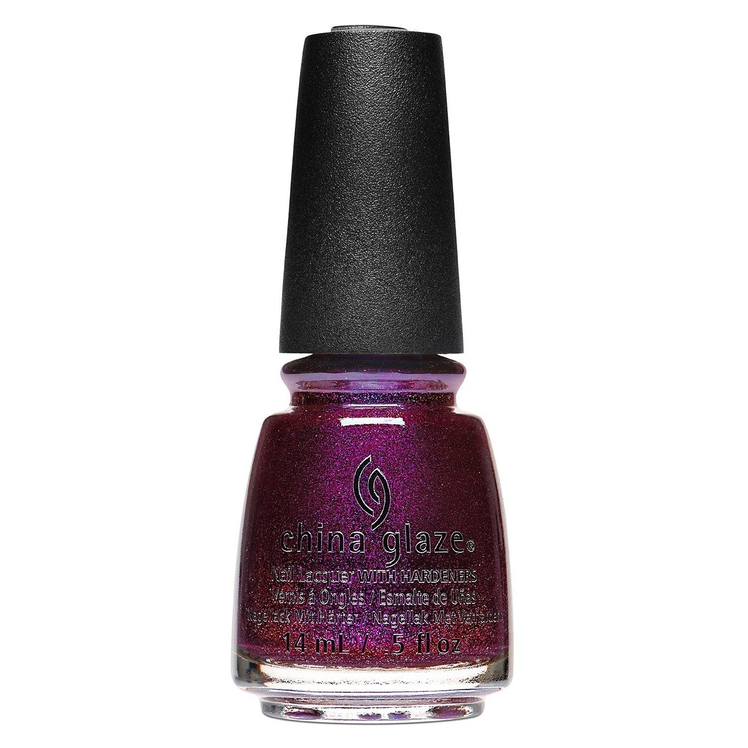 China Glaze Queen Of Sequins Nail Polish - 0.5 oz / 14.7ml (#84104) - Sparkling Silver Glitter Nail Lacquer for Parties, Prom & Special Occasions