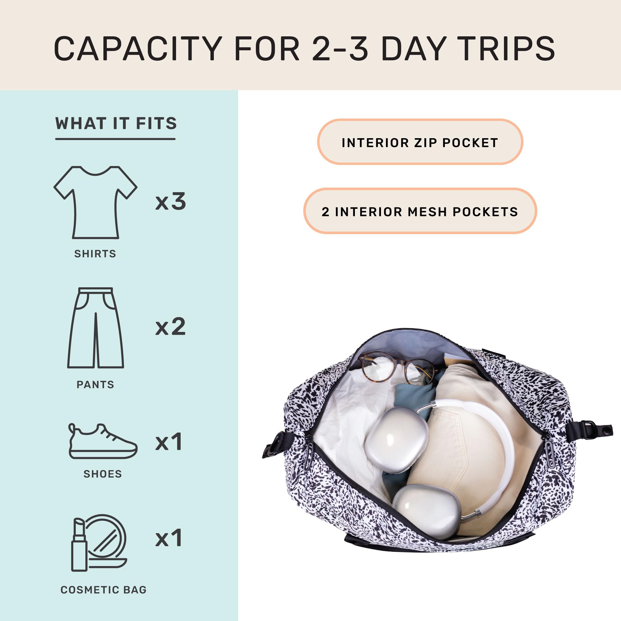 Jadyn Lola Travel Bag - Premium Weekender & Overnight Duffel Bag for Women & Men, Gym Tote with Spacious Compartments | Perfect for Weekend Getaways, Gym Workouts & Business Trips