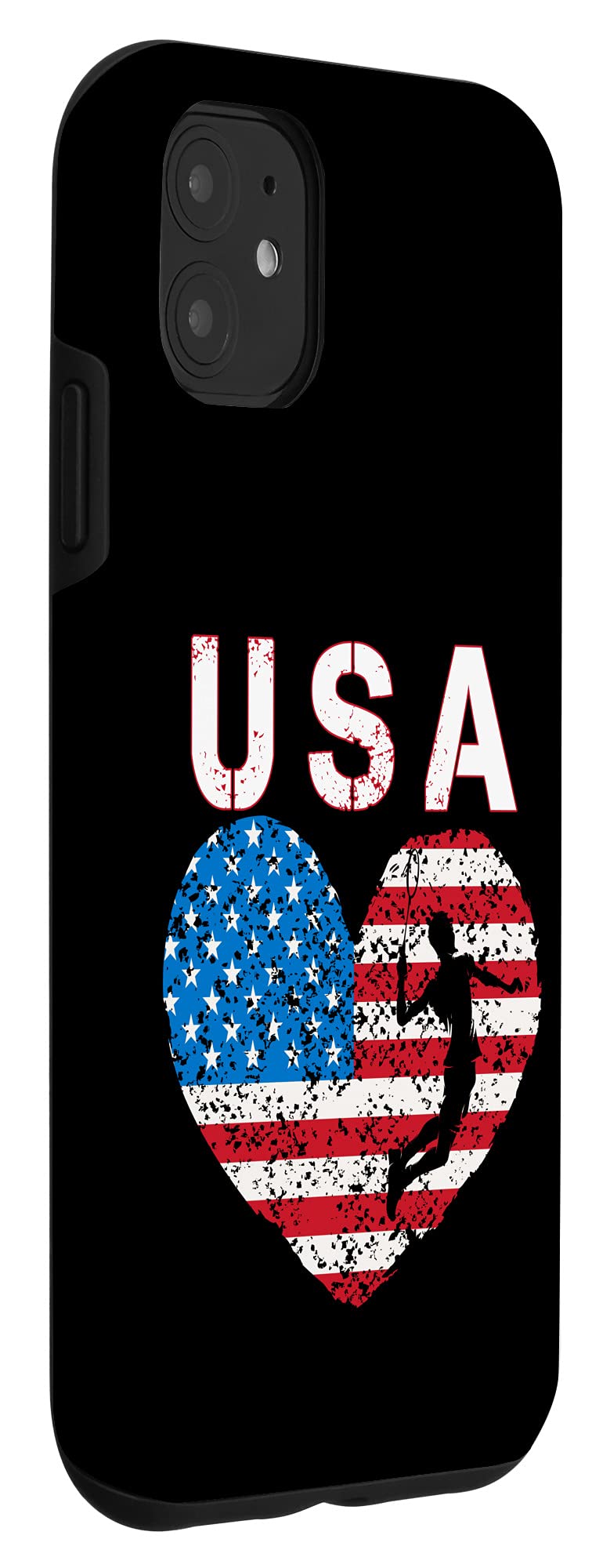 iPhone 11 Case with USA Badminton Team & American Flag Design - Durable Protective Cover for Men, Women & Kids - Perfect for Sports Fans & Patriotic Gifts