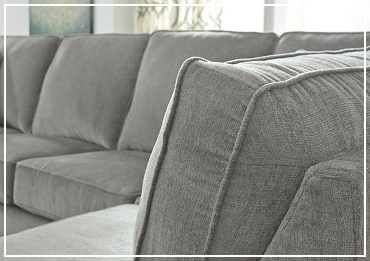 Gio Italia Aster Fabric Full Size Sleeper Sectional with Chaise - Modern Convertible Sofa Bed for Living Room, Guest Room & Small Spaces