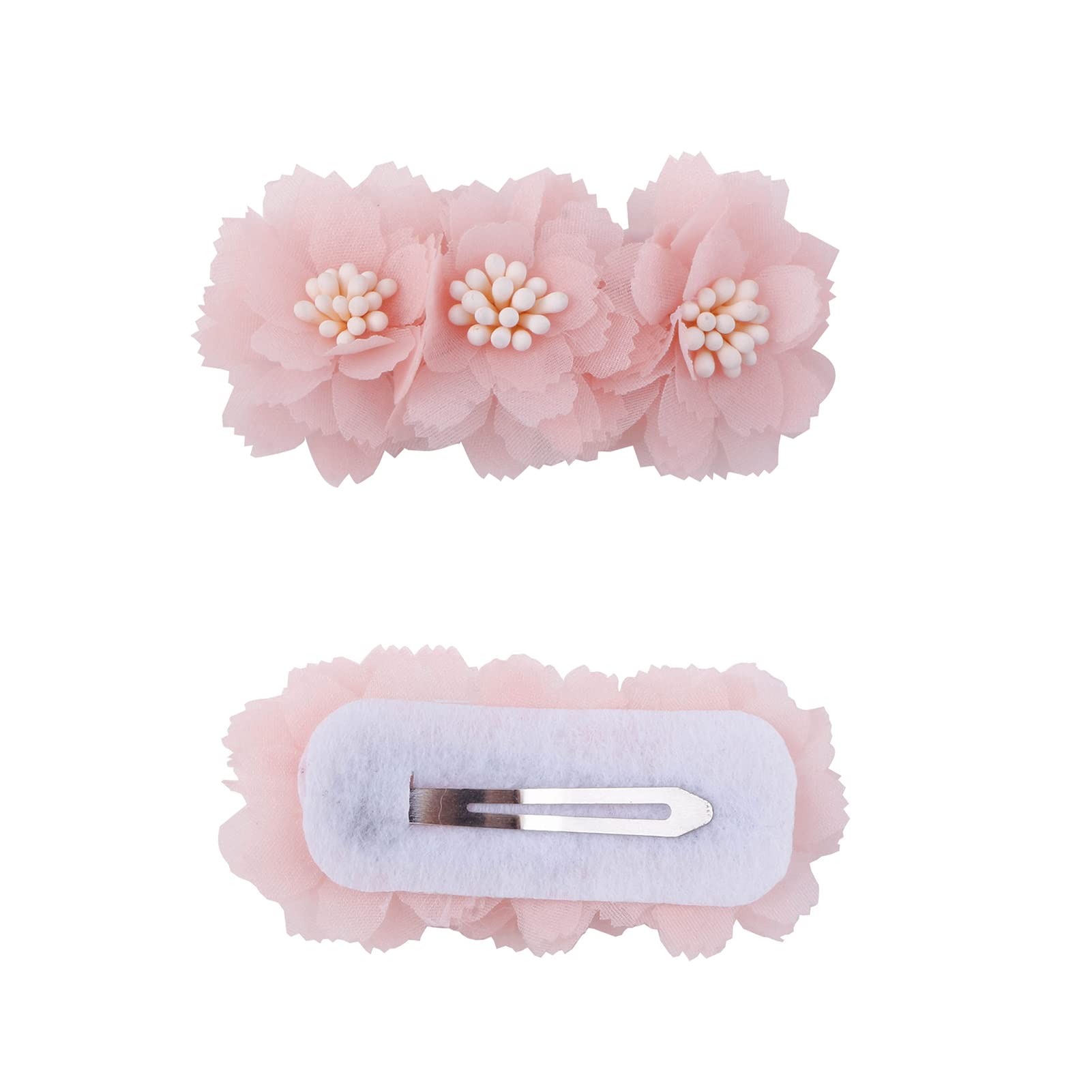 Floral Hair Clips Set - 3pcs Flower Bow Hair Accessories for Baby Girls, Toddlers & Teens | Alligator Clips with Boutique Lining | Perfect for Parties, School & Photo Shoots | by mligril