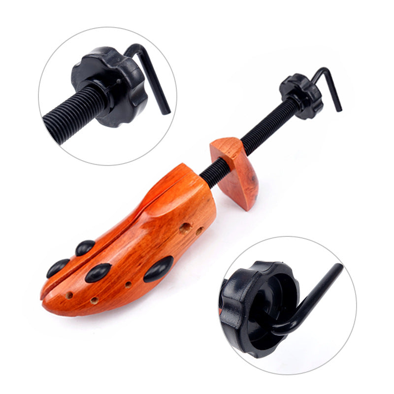 1 PCS Brown Adjustable Wooden Shoe Stretcher for Women - Small Size (EUR 34-38) - Comfortable Footwear Solution for Tight Shoes, Boots & High Heels - Perfect for Home, Office & Travel Use
