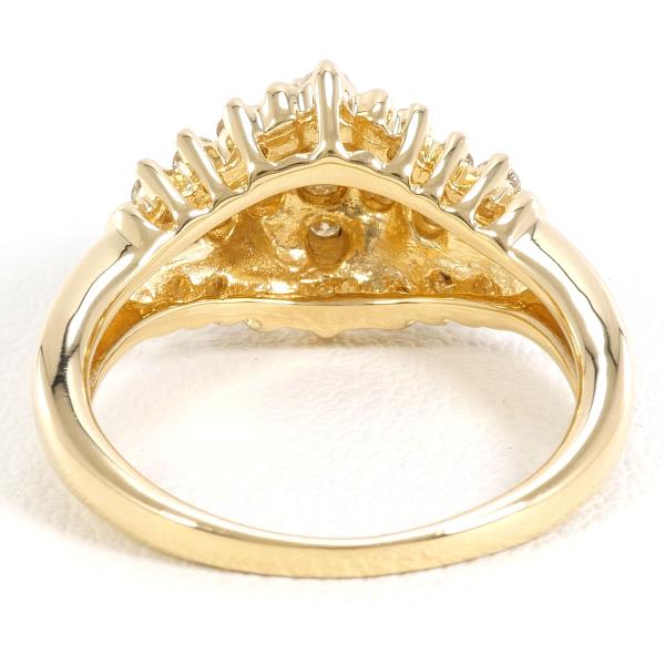 18K Yellow Gold Diamond Ring for Women - Elegant Solitaire Engagement & Wedding Band - Perfect for Proposals, Anniversaries, and Special Occasions