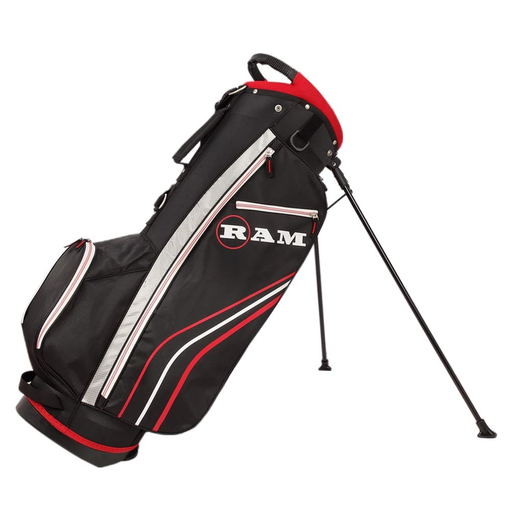 RAM Golf Accubar Left-Handed Graphite Shaft Woods & Stainless Steel Irons Set - Perfect for Beginners and Casual Golfers on the Course