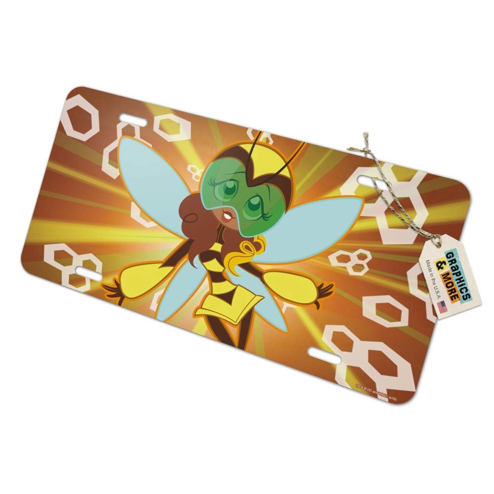 DC Super Hero Girls Bumblebee Novelty Metal Vanity License Plate - Custom Car Tag for Kids Room Decor & Superhero Fan Gift (6x12 Inches) - Perfect for Bedroom Wall Art, Locker Decoration & Themed Parties