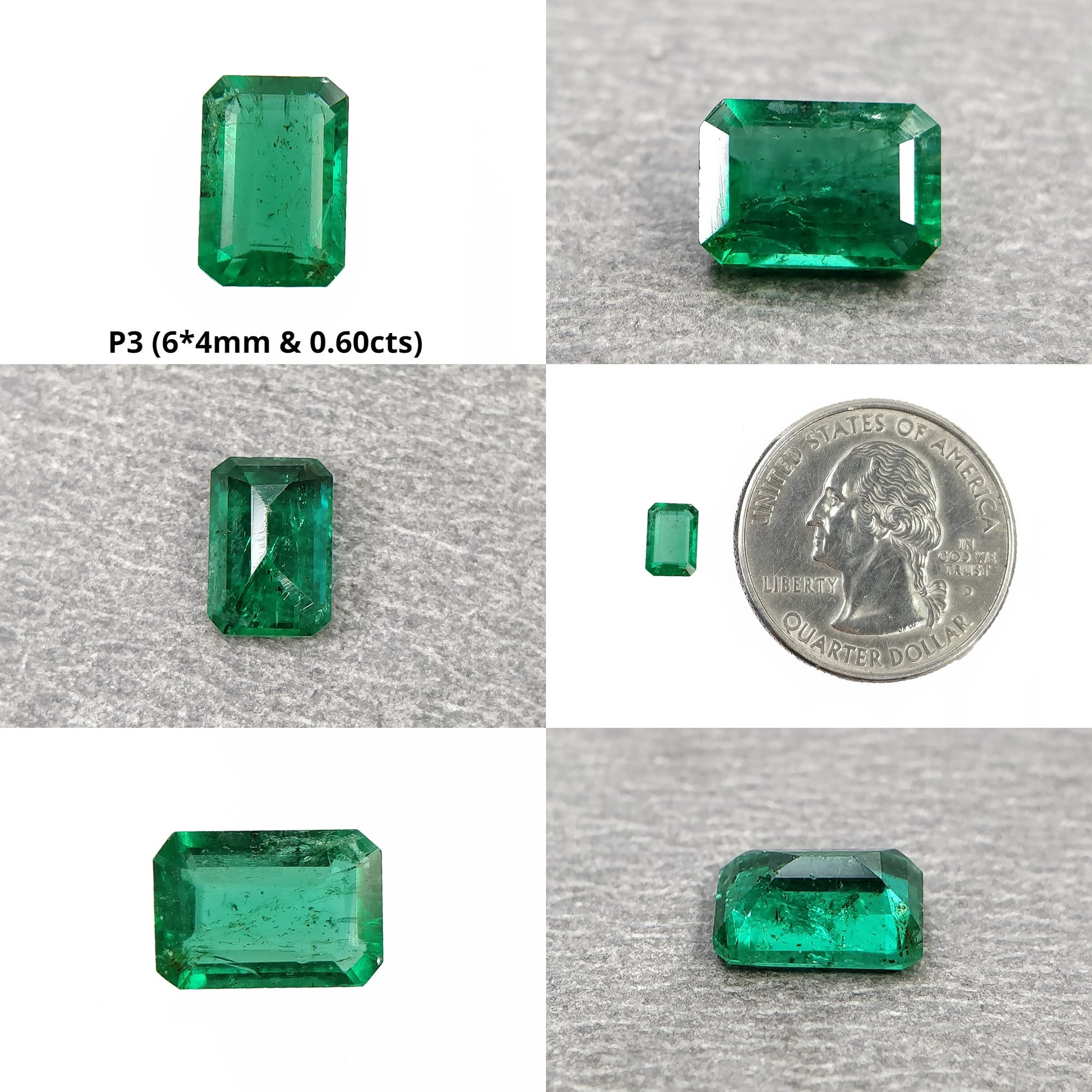 Natural Untreated Green Emerald Octagon Cut Gemstone for Jewelry Making - Perfect for Rings, Necklaces & Earrings