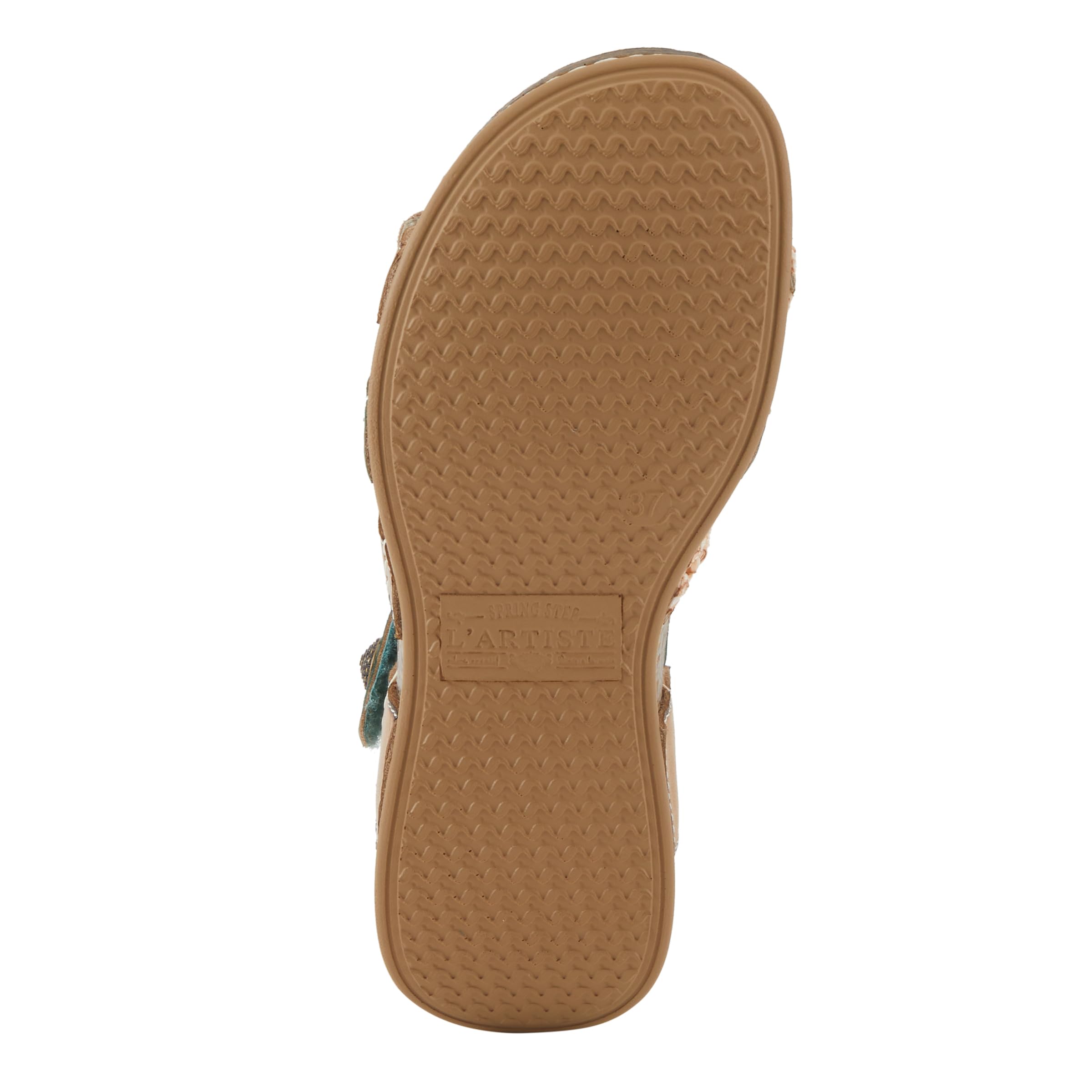 Spring Step L'Artiste Women's Delila Comfortable Leather Sandals with Cushioned Footbed - Perfect for Summer, Beach, and Casual Outings