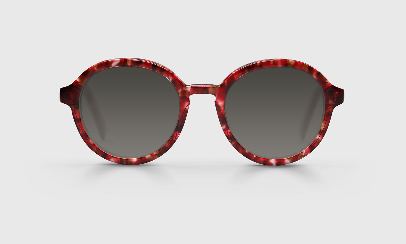 Roko Voko Color 01 Red Rose Bush Front and Temples - Stylish Eyeglass Frames for Women & Men | Perfect for Reading, Fashion, and Everyday Wear
