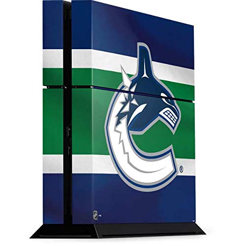 Officially Licensed NHL Vancouver Canucks Jersey Design PS4 Console Skin | Custom Gaming Decal for PlayStation 4 | Perfect for Gaming Setups & Fan Collections