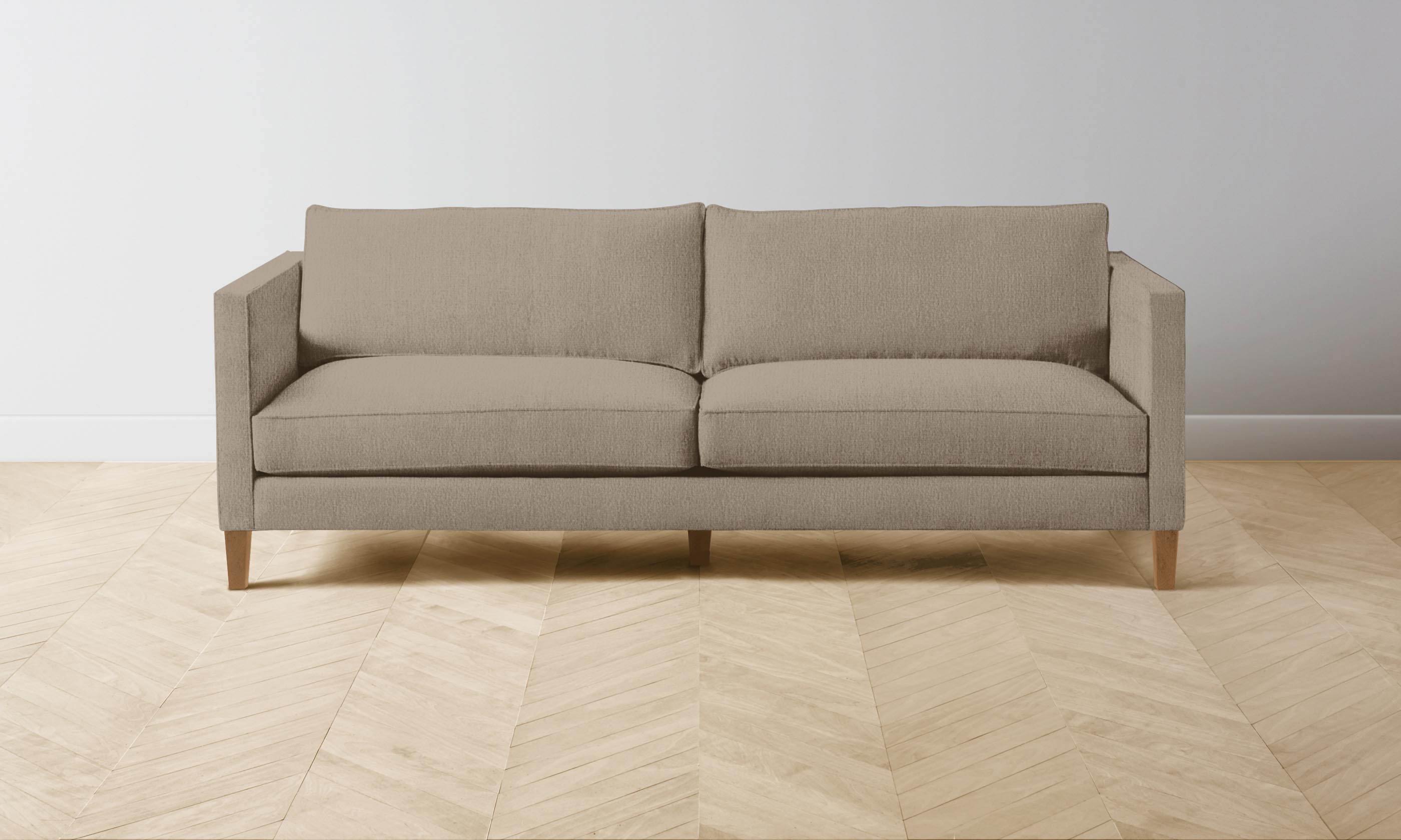 Crosby Sofa - Premium Performance Bouclé Morel Fabric | Modern Living Room Furniture for Home & Office