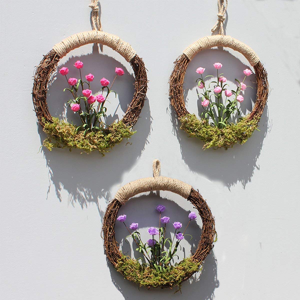 1pcs Natural Grapevine Wreath Ring 12inch - DIY Rustic Wreath Base for Summer, Fall, Christmas Decor - Perfect for Door Garland, Home, Wedding, Party, Gift & Hanging Decorations