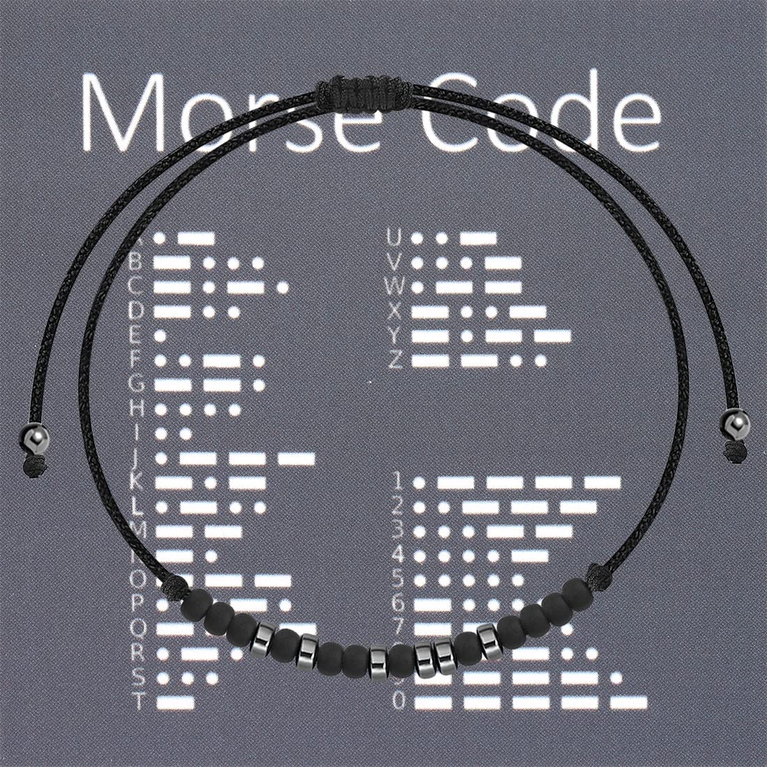ENSIANTH Morse Code Bracelet - Inspirational Strength Bracelet for Women, Graduation Gift, Friendship Gift, Motivational Jewelry for Daily Wear & Special Occasions