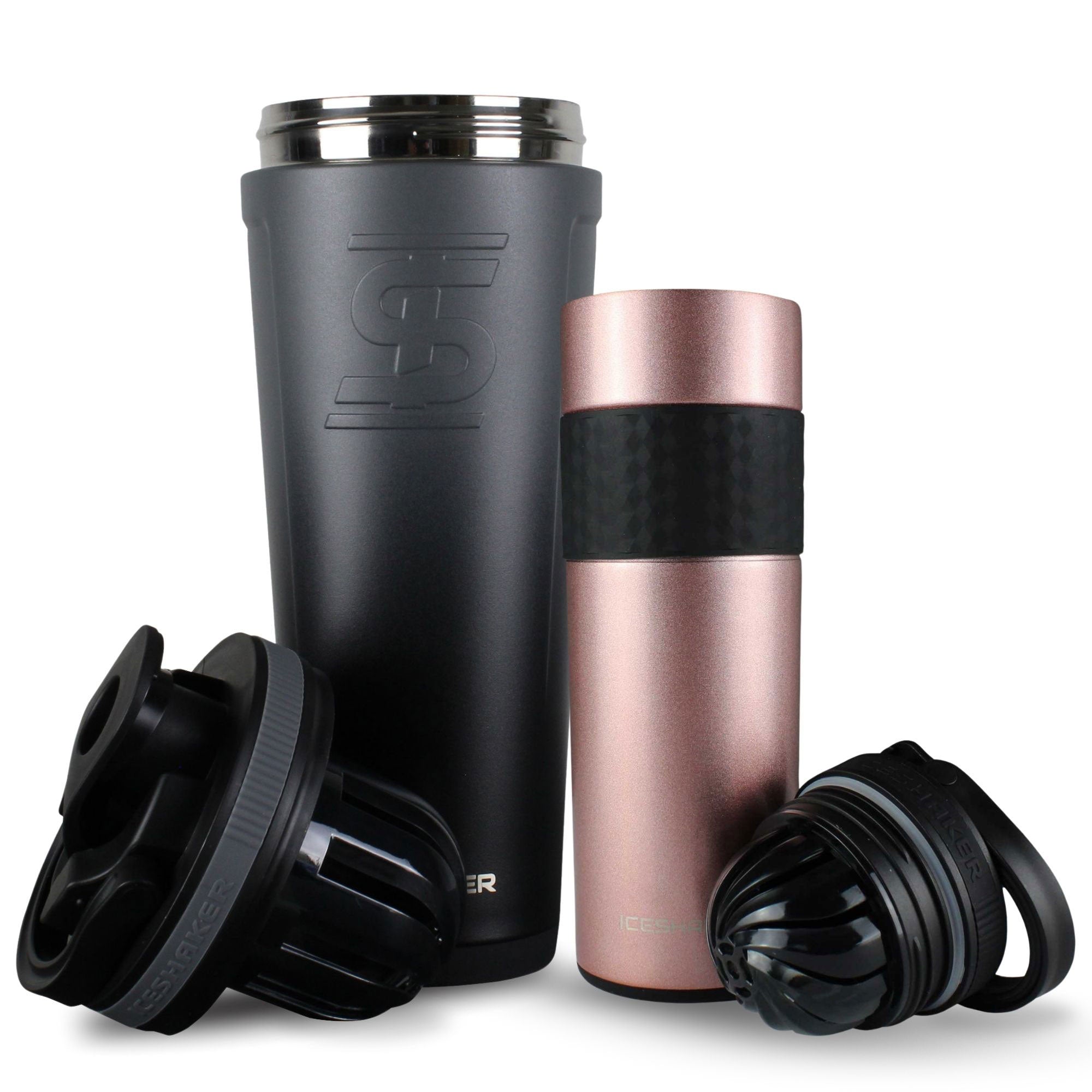 Premium His & Her Protein Shaker Bottle Set - 20oz Leak-Proof Mixing Cups for Gym, Workouts & Post-Training Recovery - BPA-Free Fitness Accessories for Couples