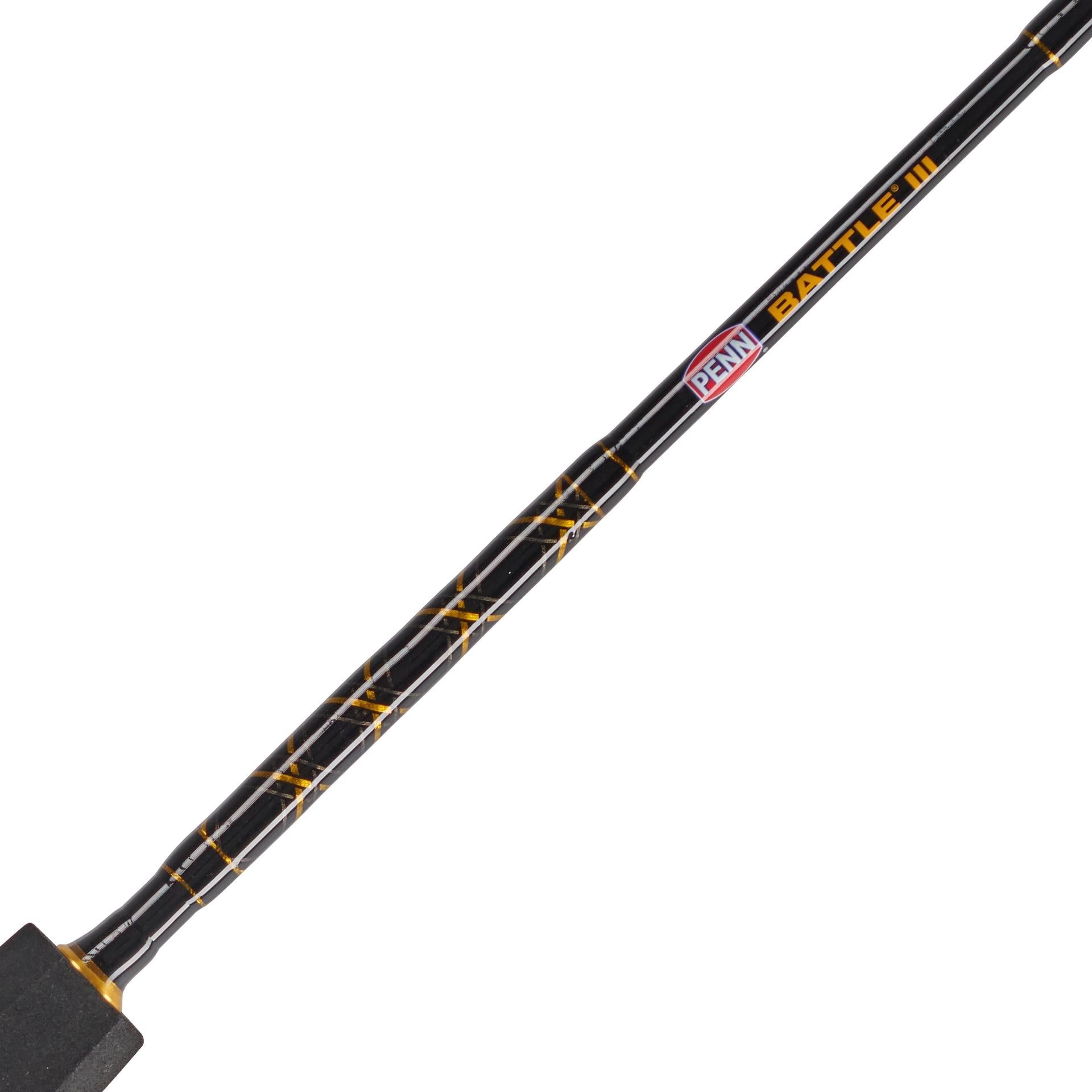 Battle® III Spinning Rod and Reel Combo - Premium Fishing Gear for Freshwater & Saltwater Anglers - Perfect for Bass, Trout, and Inshore Fishing Adventures