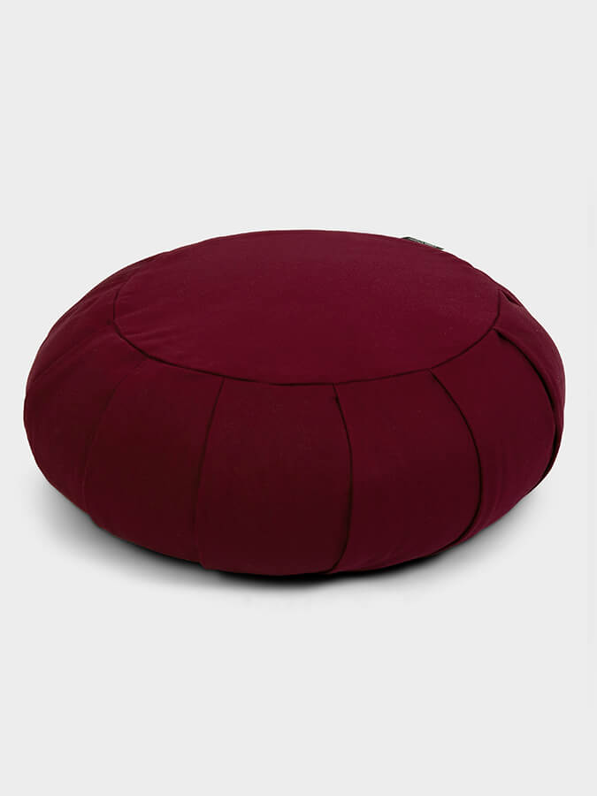 Organic Buckwheat Zafu Meditation Cushion - Round Yoga Pillow for Comfortable Seating, Posture Support & Zen Practice - Perfect for Home, Studio & Meditation Spaces