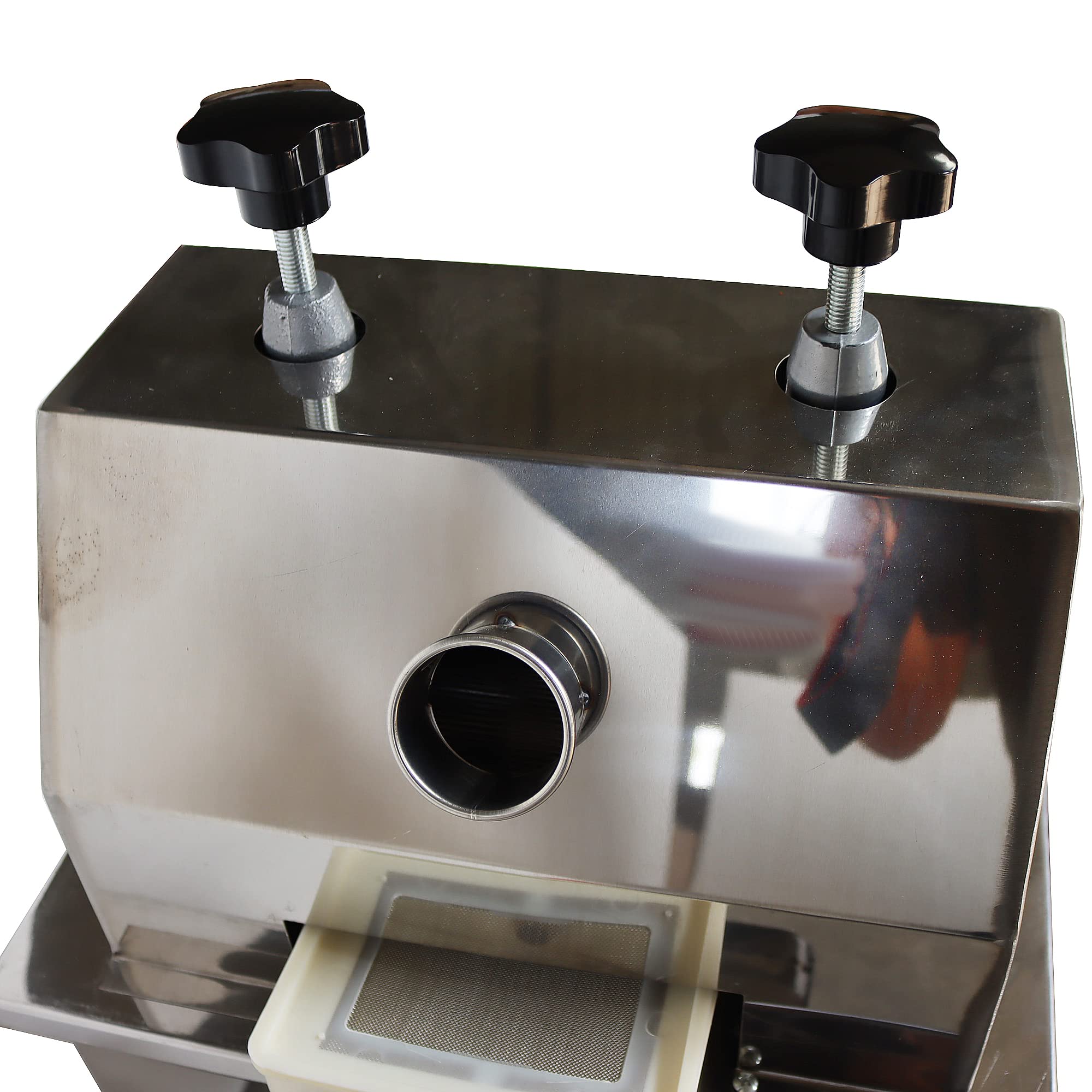Commercial & Home Use 110V Electric Sugar Cane Juice Press Machine - 1100W 3-Roller Extractor with 4 Casters | Perfect for Juice Bars, Restaurants & Healthy Home Drinks