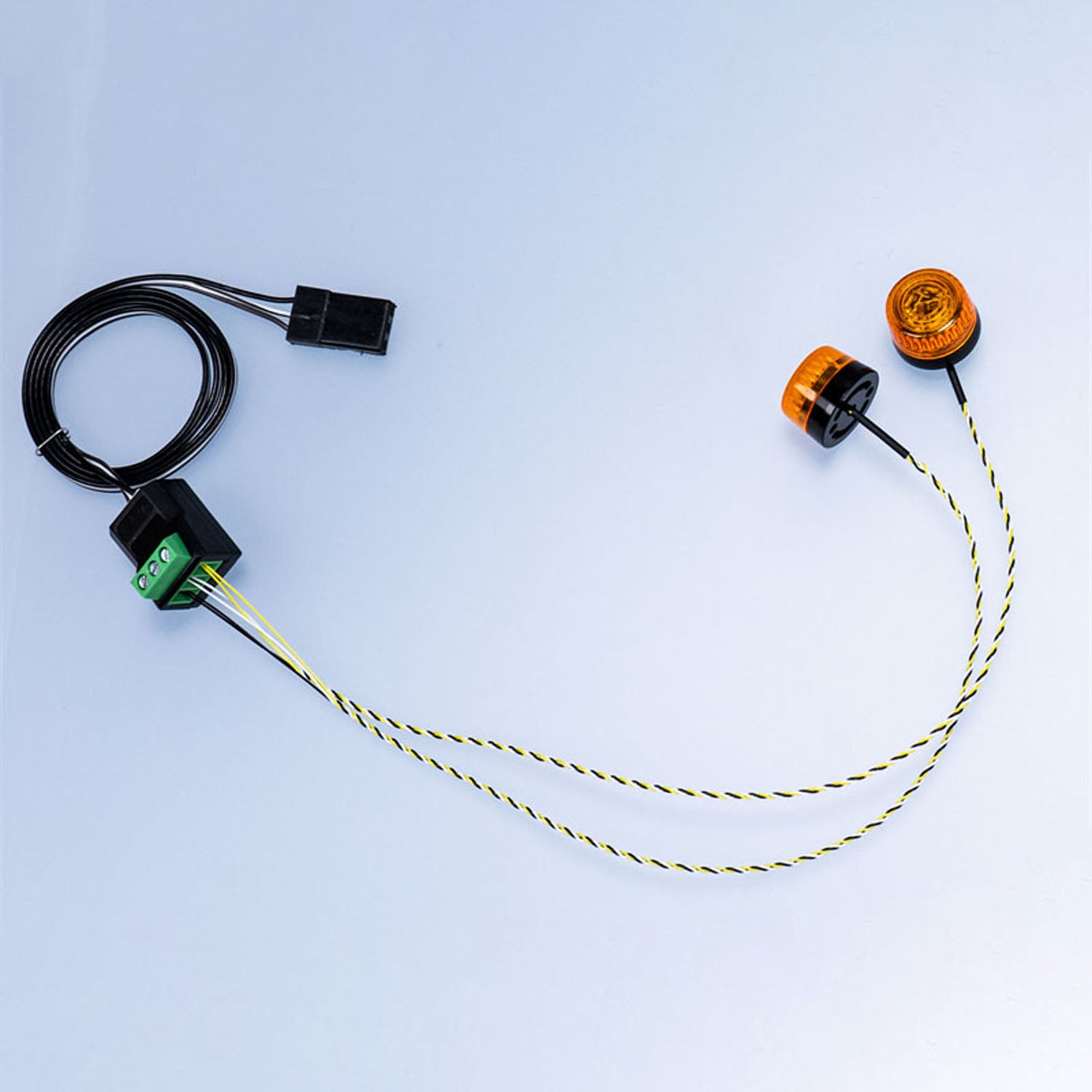 360° Rotating 5V LED Warning Light for 1/14 Scale TAMIYA RC Construction Vehicles - Perfect for DIY Model Trucks, Tractors, Diggers & Dumpers - Ideal for RC Car Enthusiasts & Construction Vehicle Displays