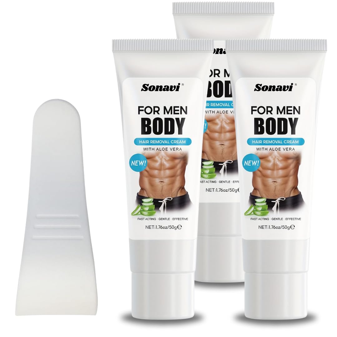 Painless Hair Removal Cream for Women & Men - Smooth Skin on Back, Chest, Legs, Arms & Underarms | Aloe Vera Enriched Formula | Safe for Intimate Areas & Sensitive Skin | At-Home Hair Removal Solution for Lasting Smoothness - Perfect for Beach Season, Date Nights & Confidence Boosting