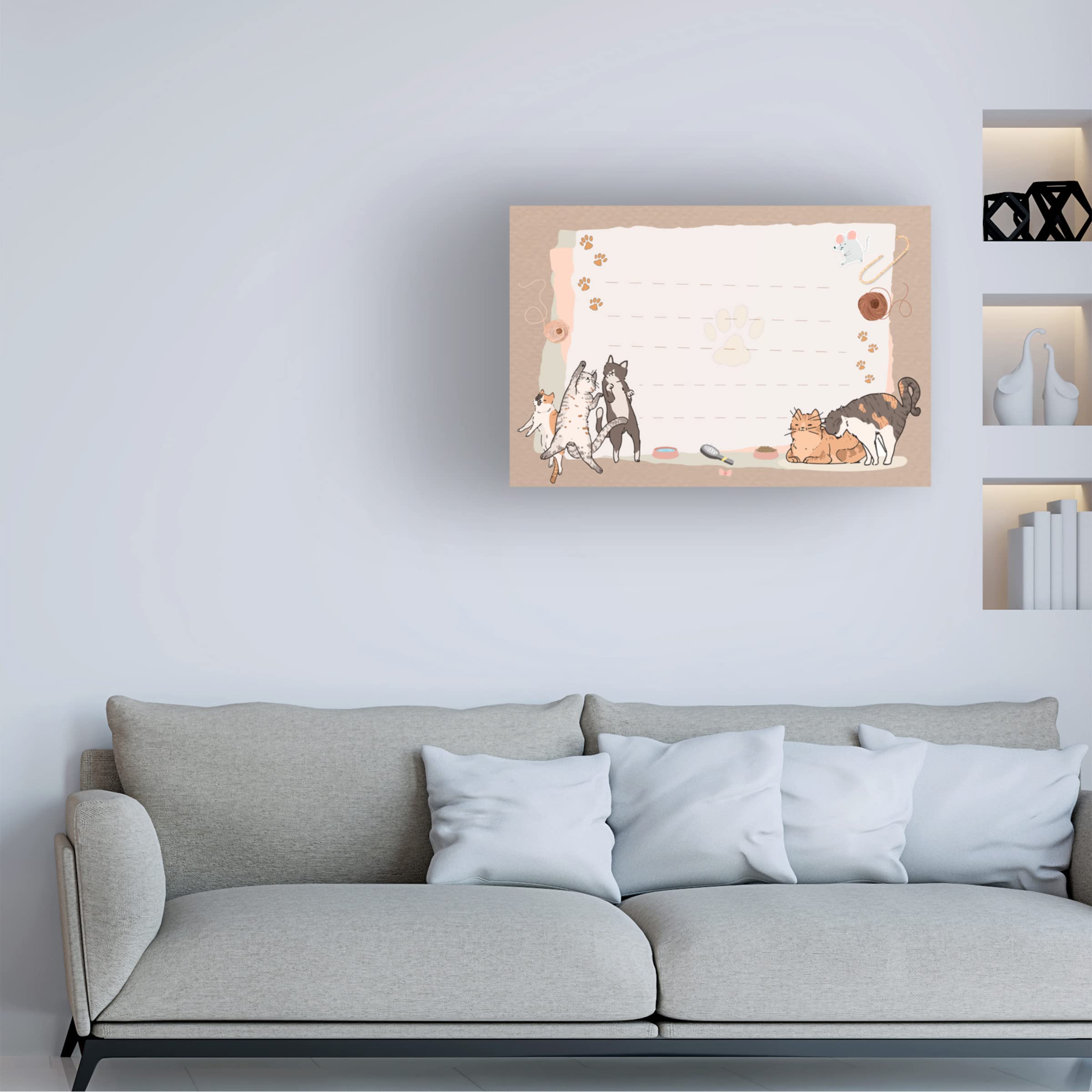 Trademark Fine Art 'Playtime' Canvas Wall Art by The Font Diva - Perfect for Nursery, Kids Room & Playroom Decor