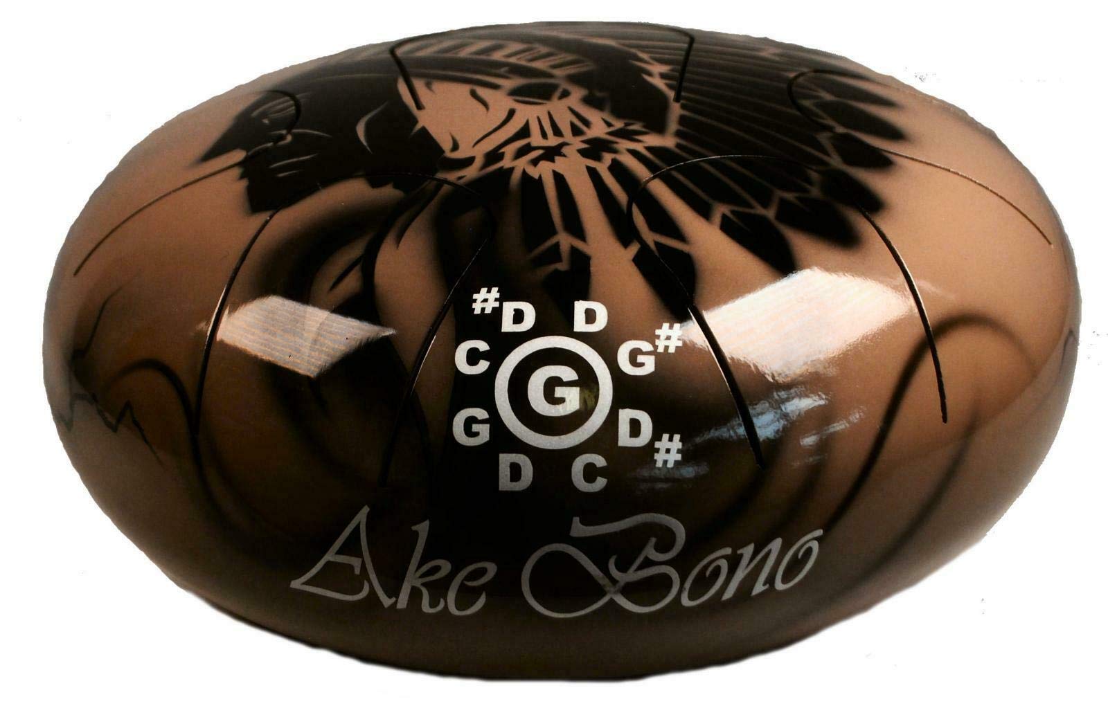 Premium Steel AKE Bono Handpan Drum - 9 Notes Scale for Meditation, Reiki & Relaxation | Perfect for Yoga, Sound Therapy & Musical Performances