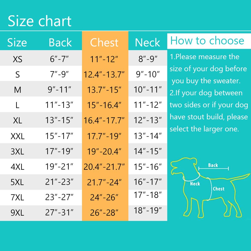 Petcee Dog Sweater - Turtleneck Winter Coat for Extra Large Dogs (2XL) | Warm & Cozy Cold Weather Apparel for Outdoor Walks & Indoor Comfort