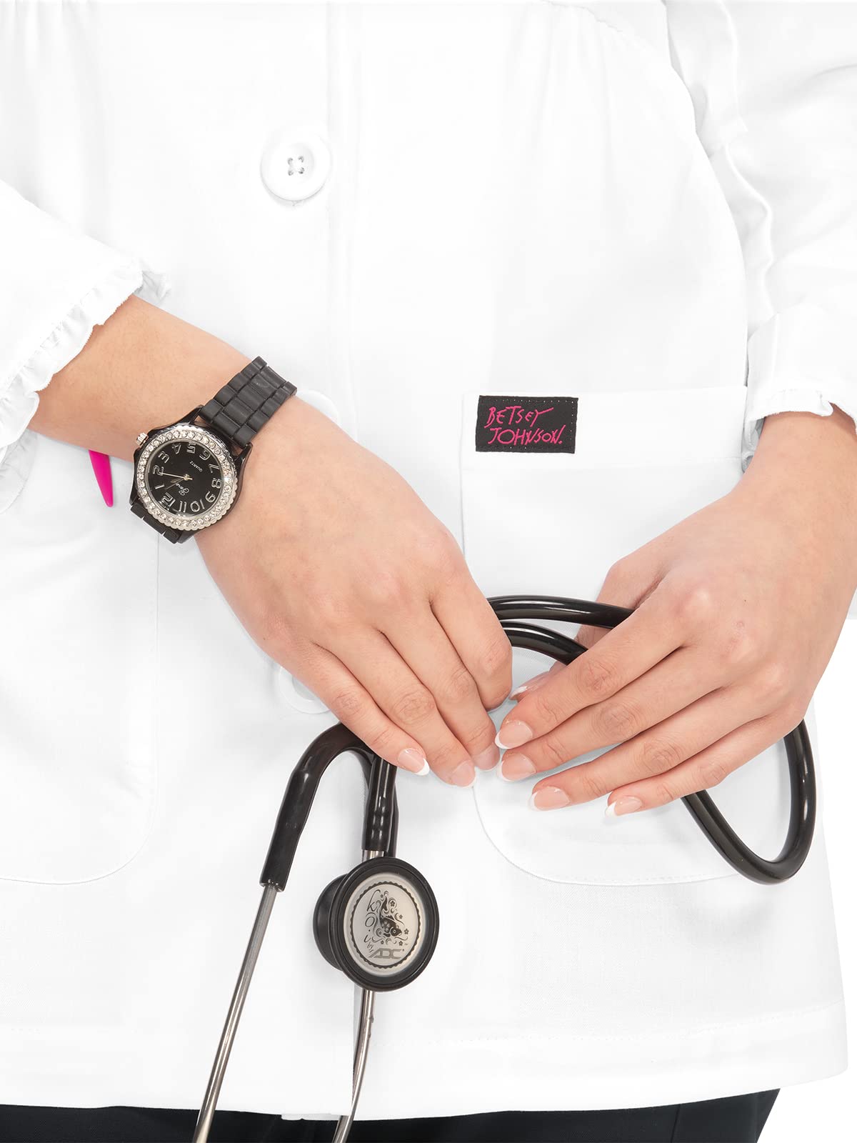 Premium White Juniper Lab Coat for Doctors & Scientists - Comfortable & Durable Medical Coat for Hospital, Clinic & Laboratory Use