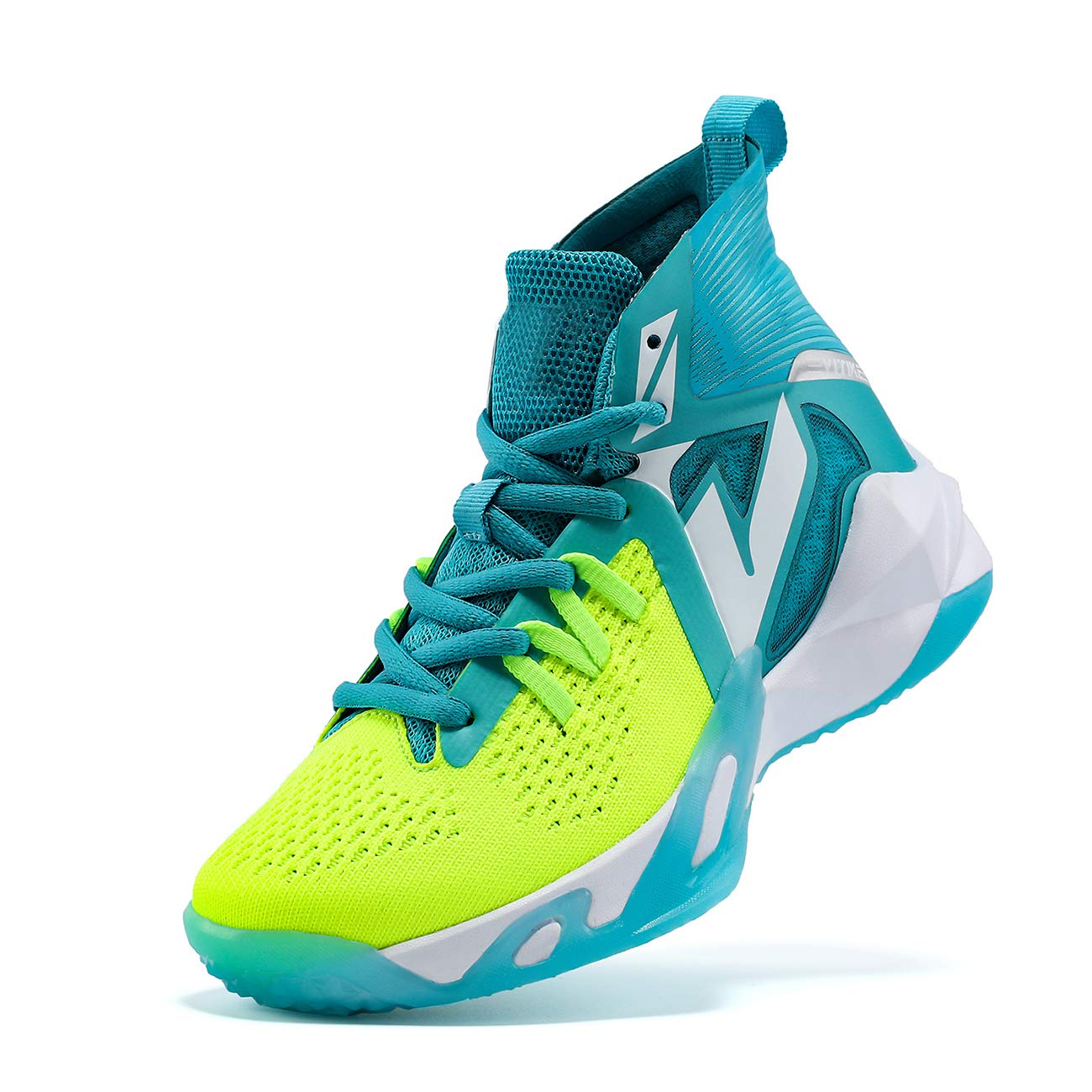 VITUOFLY Kids Basketball Shoes for Boys & Girls - Air Cushion Mid Top Sneakers for School Training, Outdoor Sports & Running - Non-Slip, Comfortable & Durable for Little/Big Kids - Perfect for Basketball Practice, Gym Class & Playground Activities