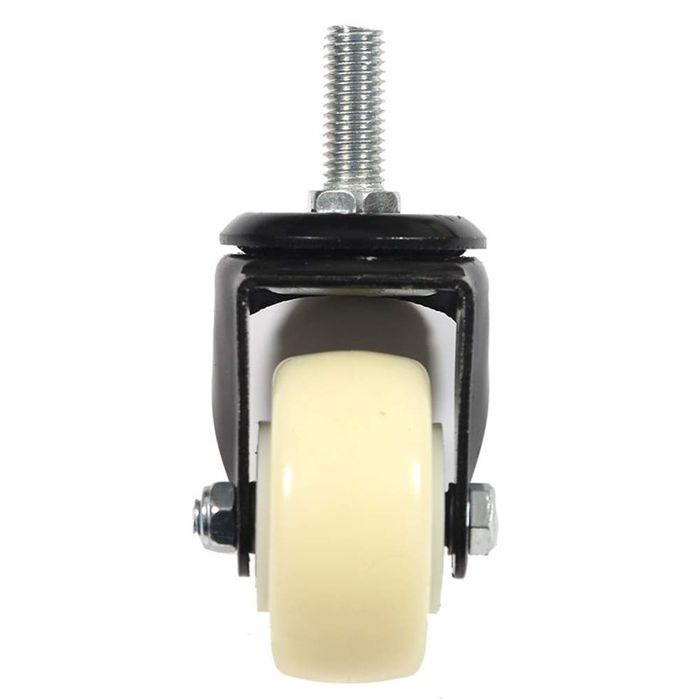 Heavy Duty Swivel Caster Wheels with Brake - 4pcs 100kg Capacity for Office Chairs & Furniture