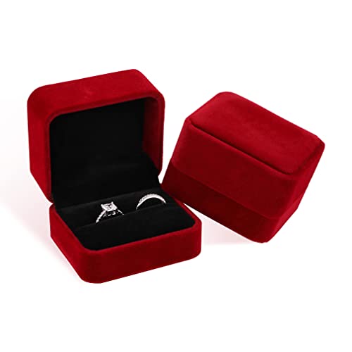 2Pcs Couple Ring Box