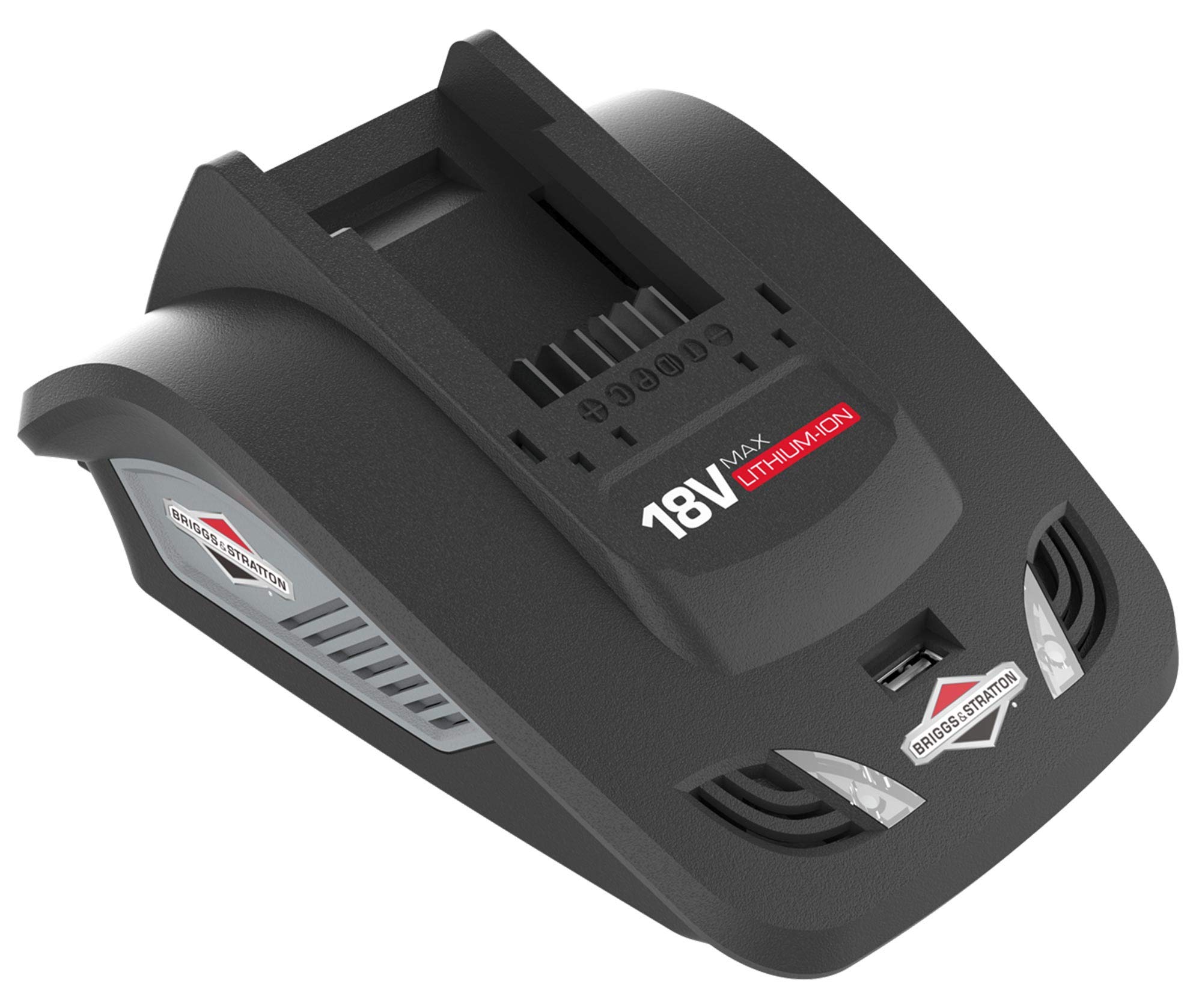 Briggs & Stratton 1697083 18V Battery Charger - Fast Charging for Power Tools & Outdoor Equipment - Perfect for Lawn Mowers, Trimmers & Power Tools