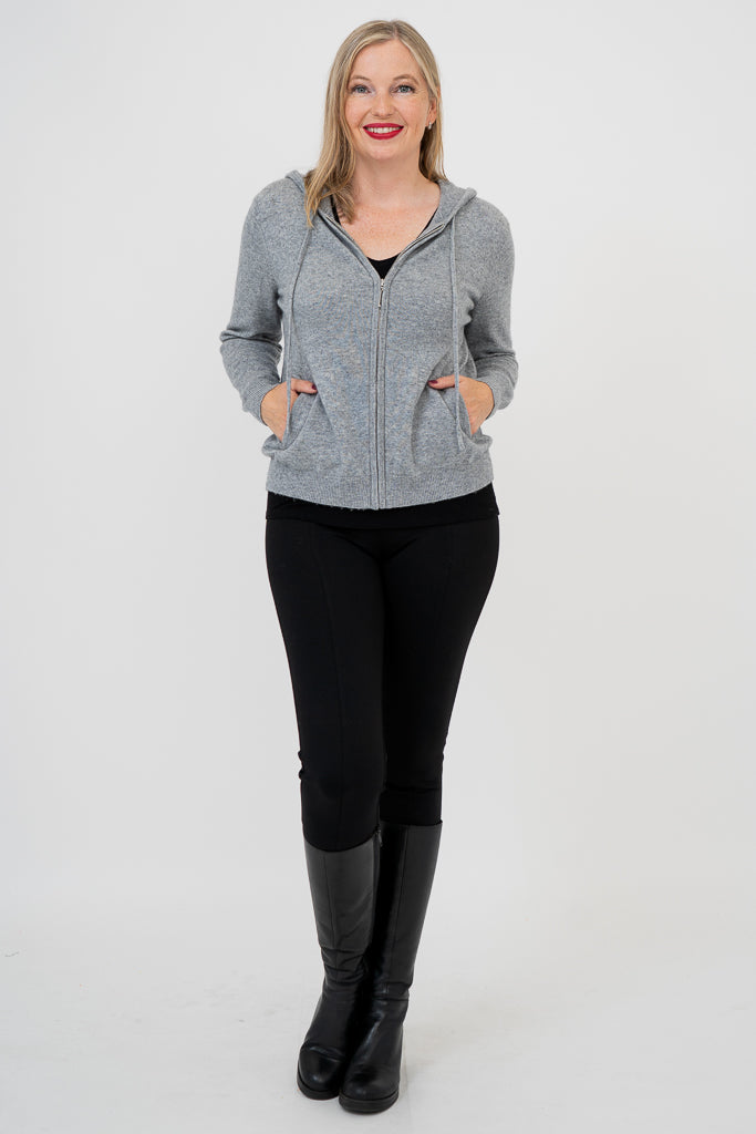 Premium Wool Cashmere Sweater for Women & Men - Soft & Warm Grey Pullover - Perfect for Winter, Fall & Cozy Outfits
