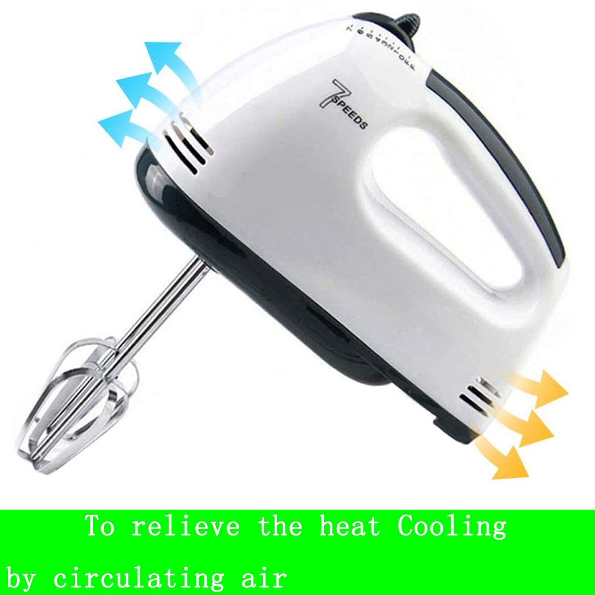 7-Speed Electric Hand Mixer for Baking - Lightweight Kitchen Mixer with Whisk for Cakes, Eggs, Cream & Food - Perfect for Home Baking, Cooking & Dessert Making