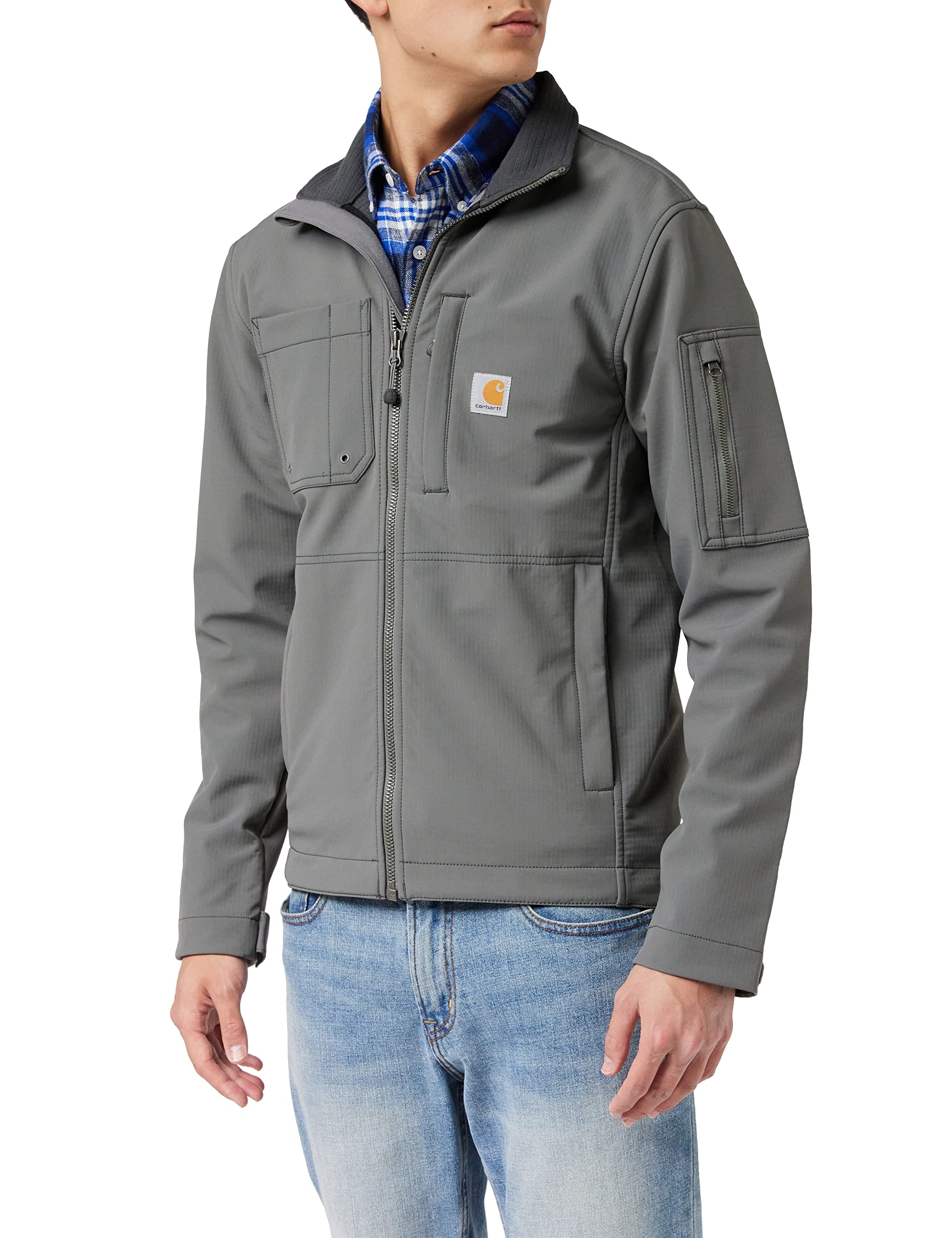 Carhartt Men's Rough Cut Jacket - Durable Workwear for Construction & Outdoor Activities | Heavy-Duty Cotton Canvas Jacket for Cold Weather Protection